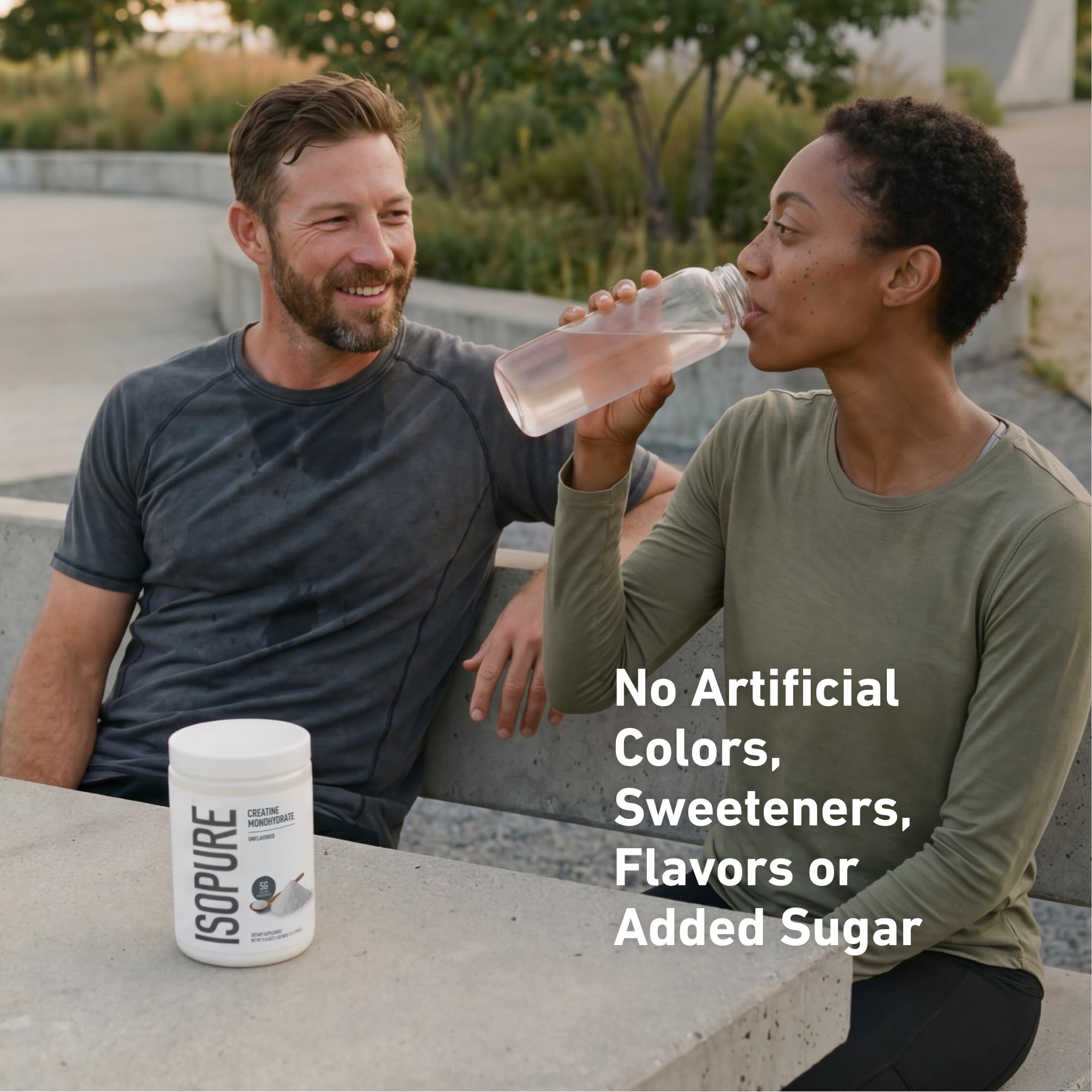 Graphic of a 5 g serving size from Isopure showing portion clarity benefit