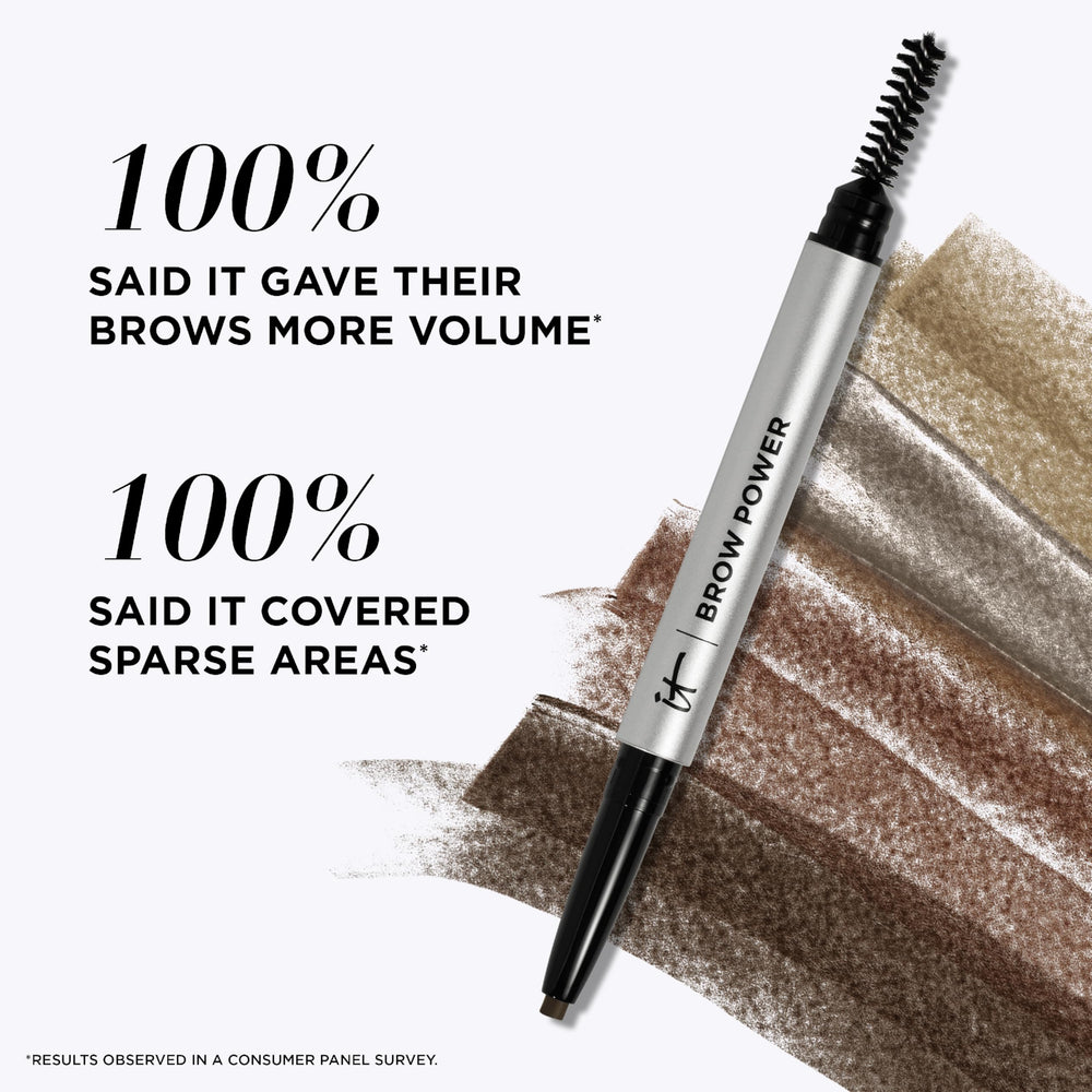 IT Cosmetics applied on model brows showing natural fullness and tidy shape