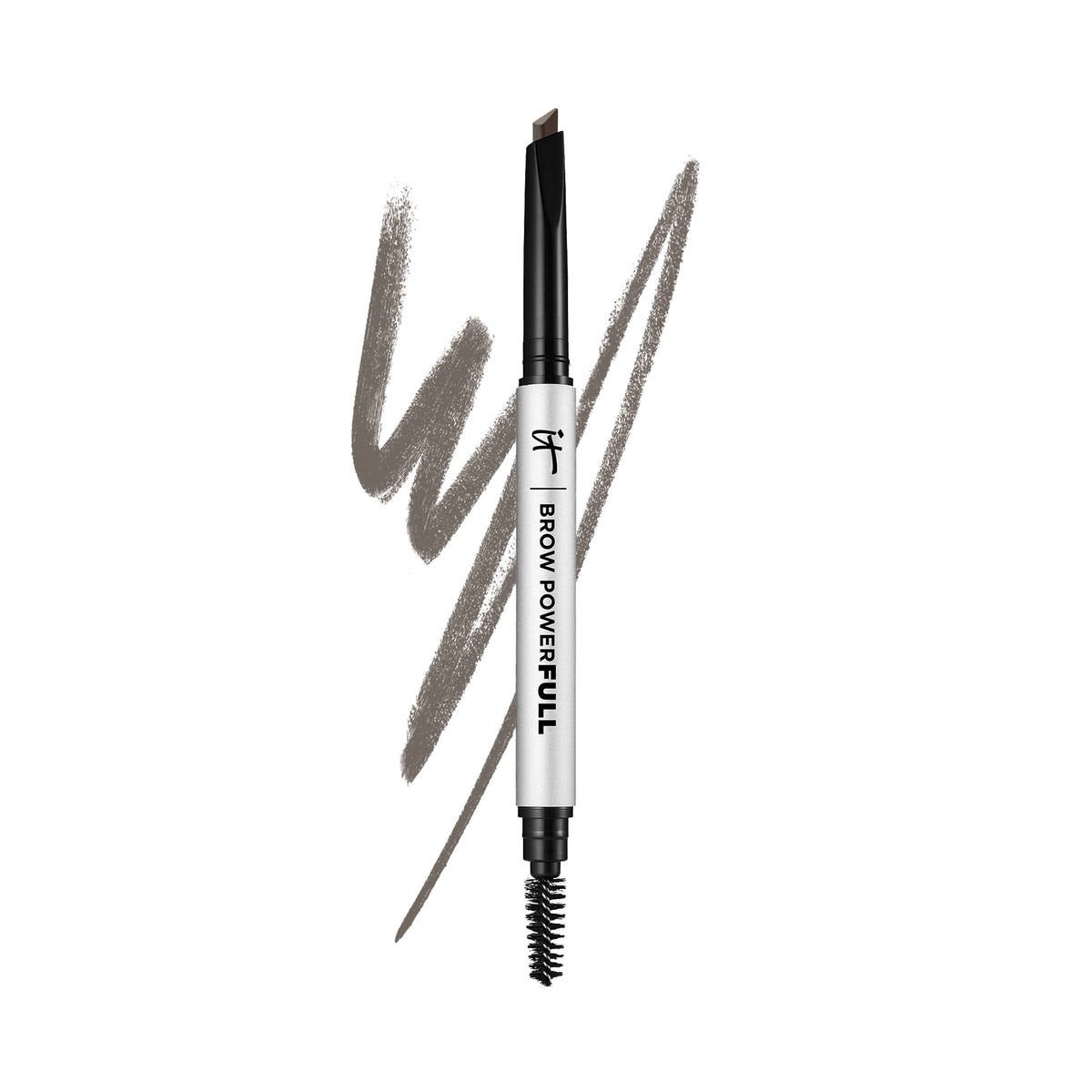 IT Cosmetics pencil front packaging showing branding and shade for easy identification and travel