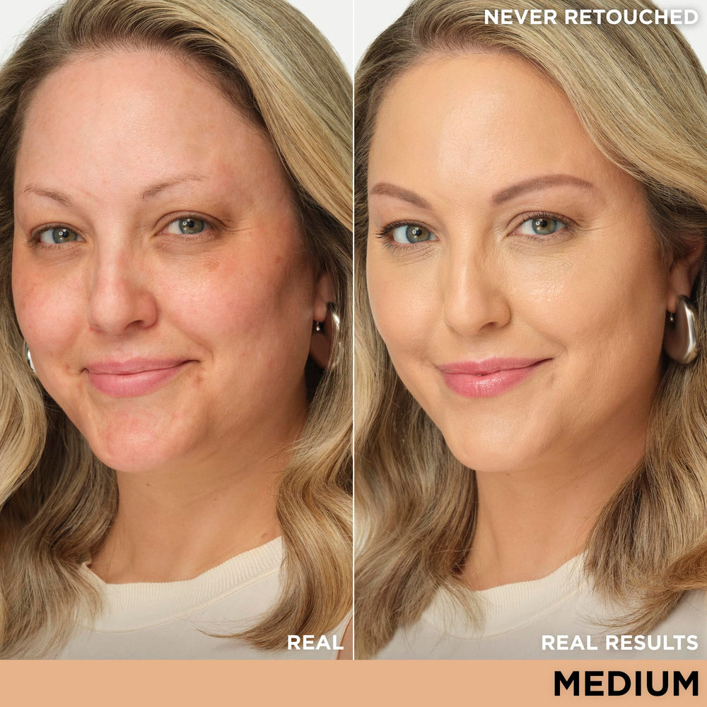 IT Cosmetics pump dispensing CC+ Cream highlighting quick application