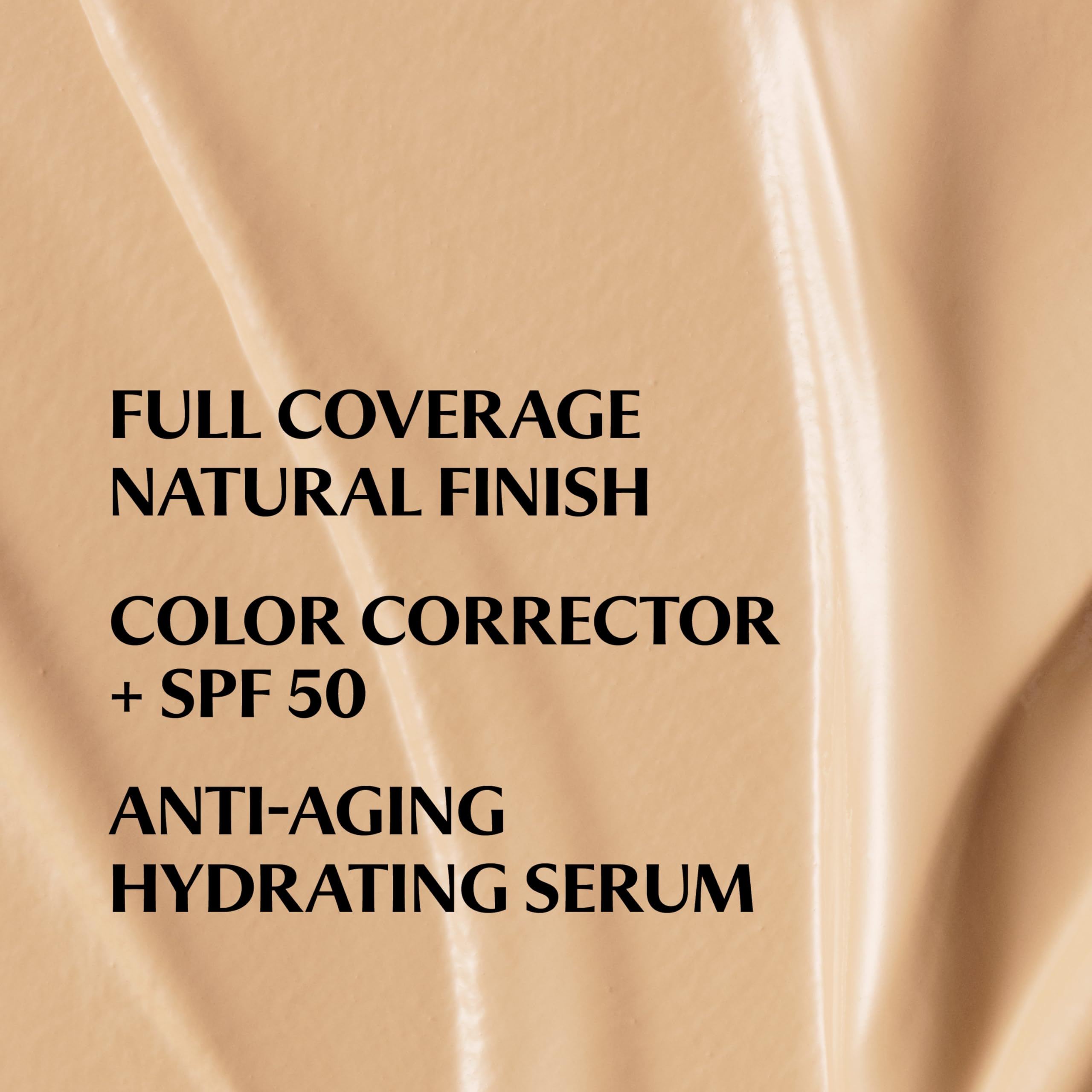 IT Cosmetics CC+ Cream swatch texture demonstrating blendable coverage