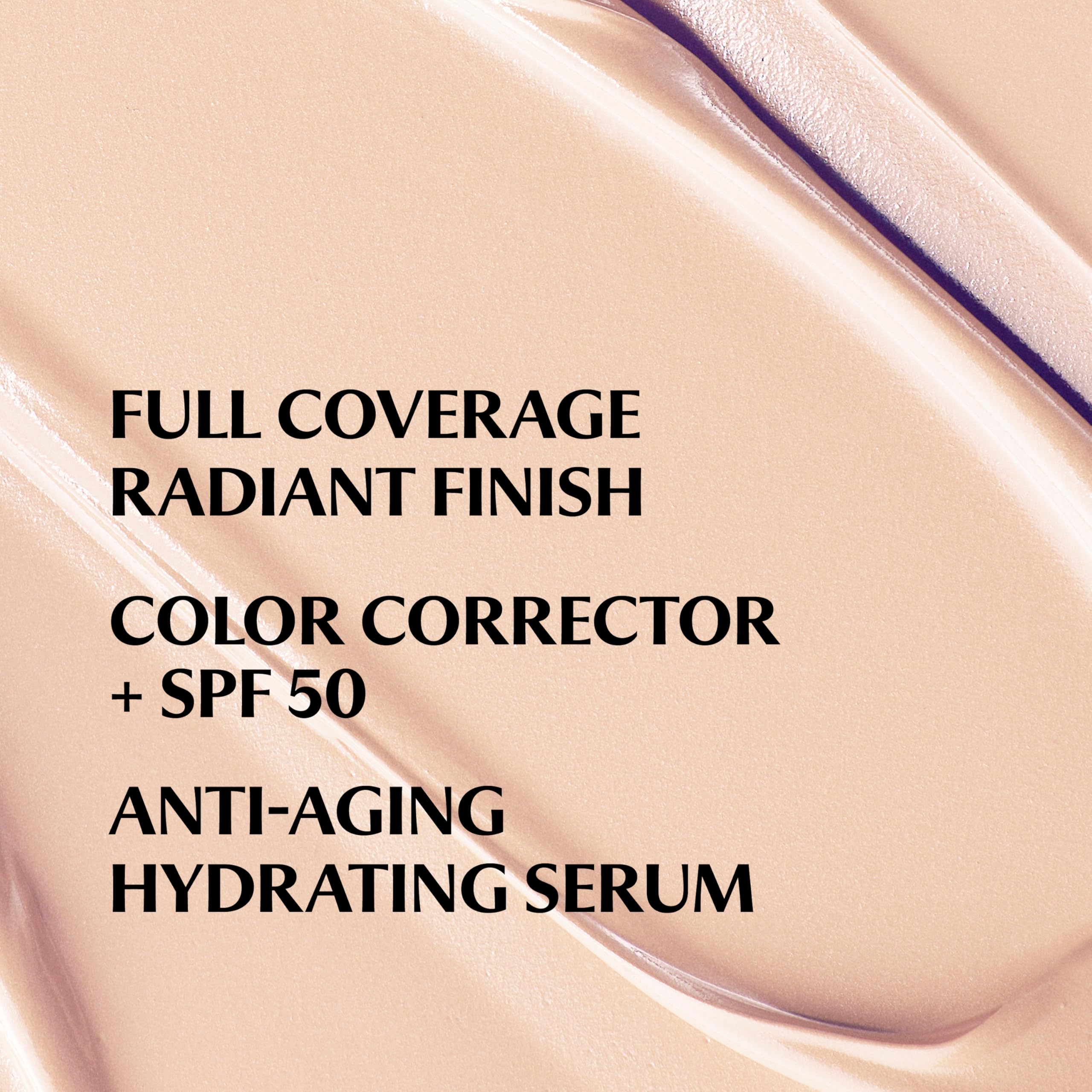 IT Cosmetics cream swatch texture showing smooth, luminous blendability