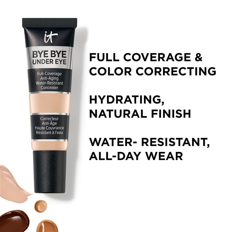 IT Cosmetics creamy concealer texture close-up highlighting smooth blendability benefit
