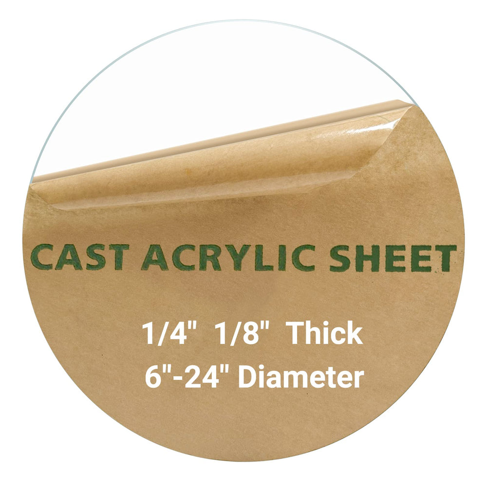 iteshuai 24-inch clear acrylic circle front packaged for protection and easy installation