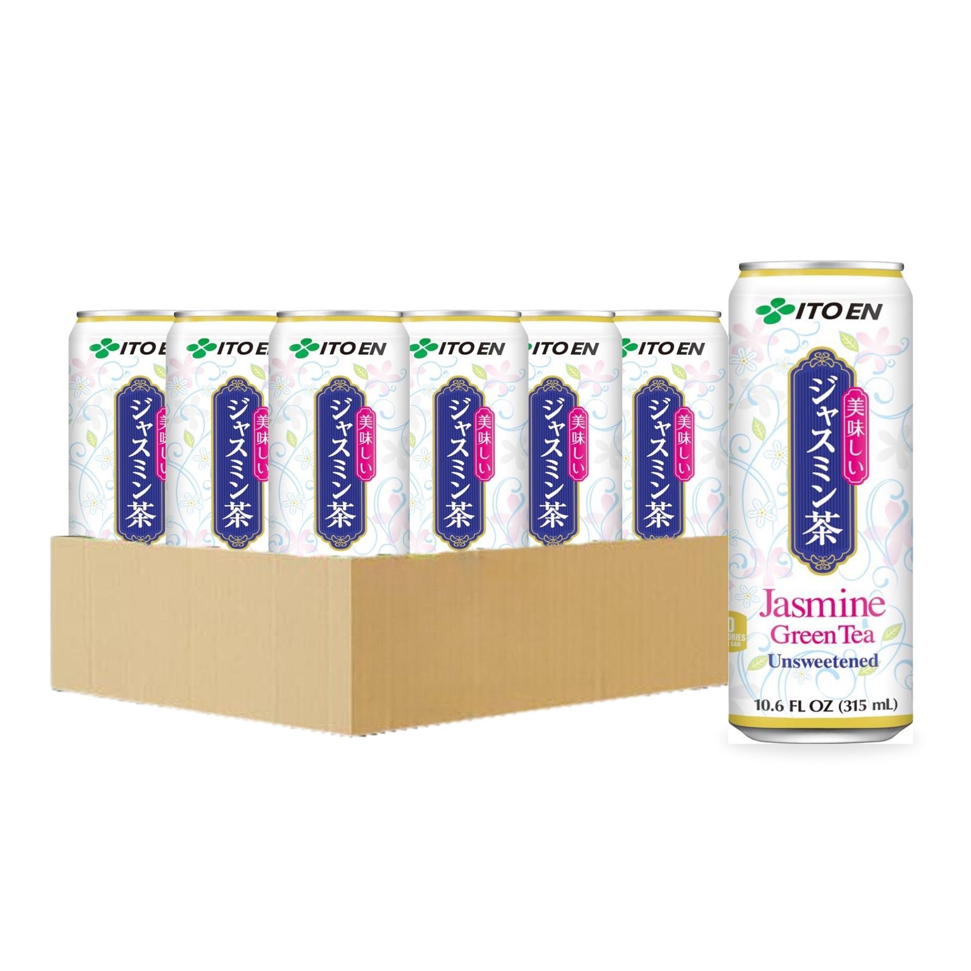ITO EN front can showing label and unsweetened benefit