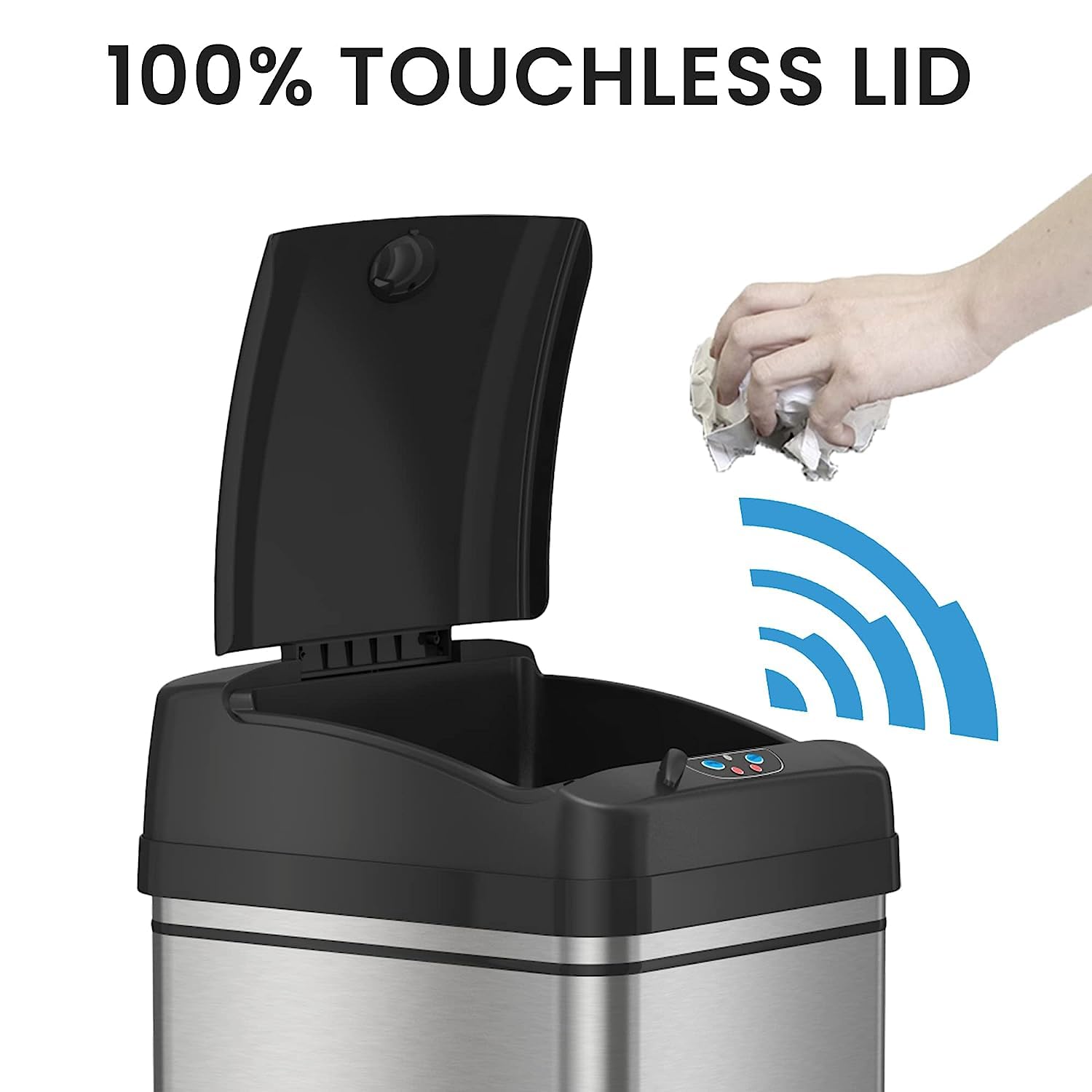 iTouchless AbsorbX odor filter close-up showing fresh air benefit