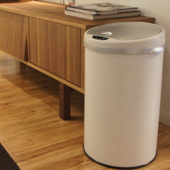 iTouchless placed in kitchen demonstrates space-saving fit and modern style