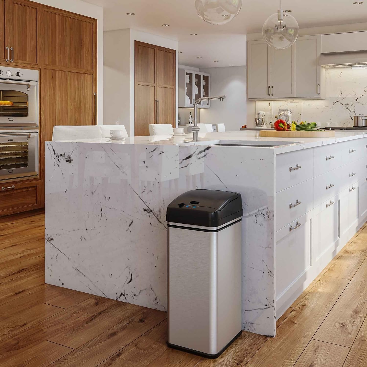 iTouchless lid opening via motion sensor for touch-free convenience