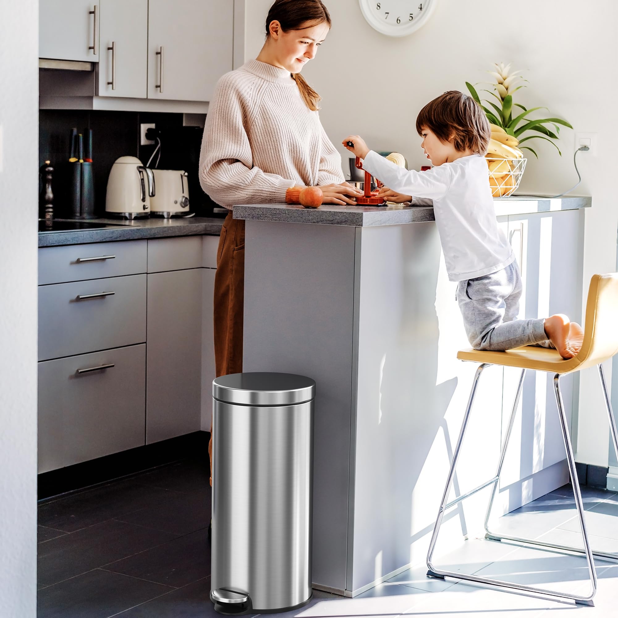 iTouchless SoftStep AbsorbX filter installed highlighting odor control for fresher air