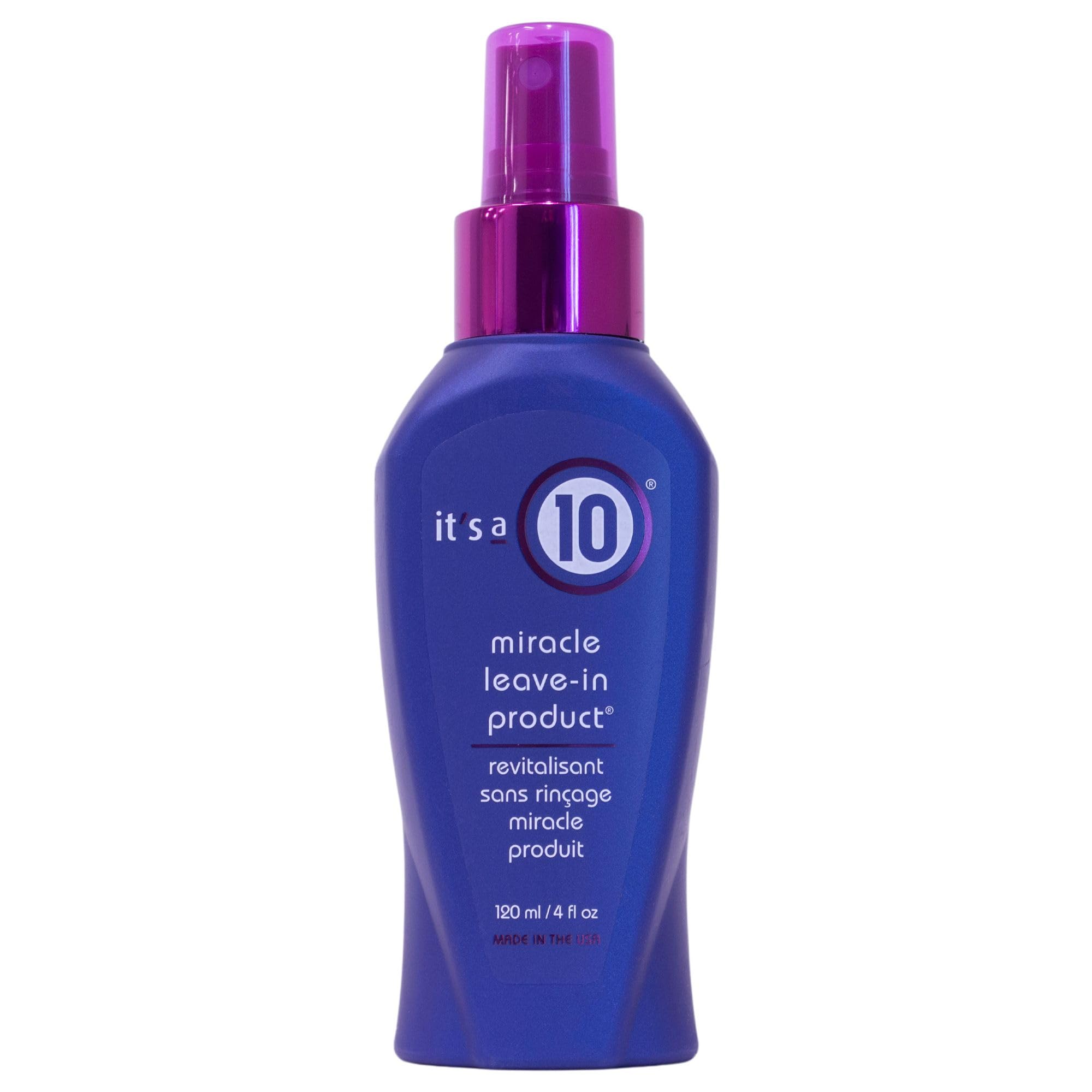 It's A 10 front packaging 4 oz showing label and size benefit compact travel-friendly