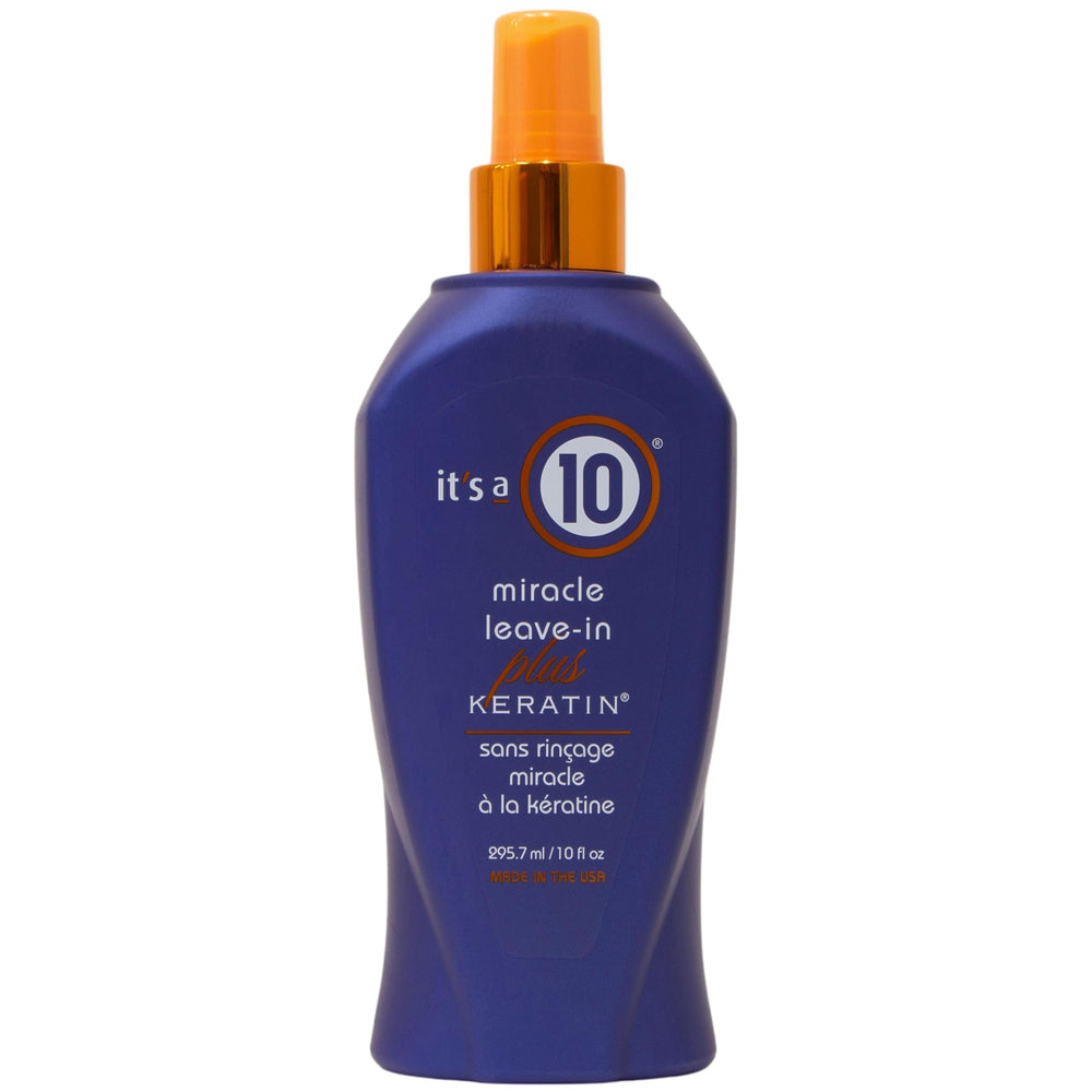 It's A 10 front bottle showing product label and benefits for easier styling