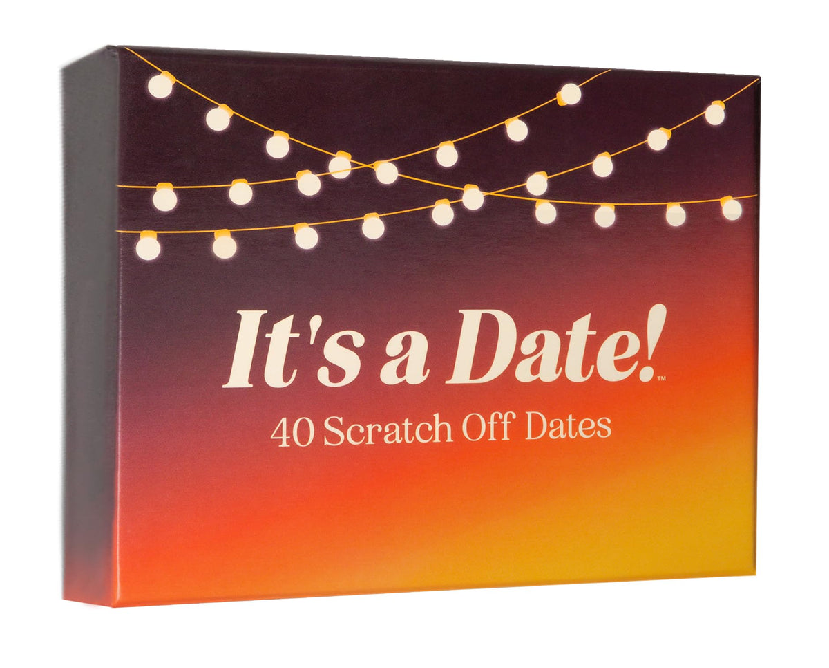 It's a Date! front box shown closed, gift-ready packaging and premium look