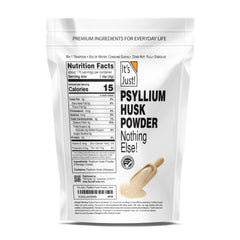 It's Just! measuring spoon with powder demonstrating easy portion control