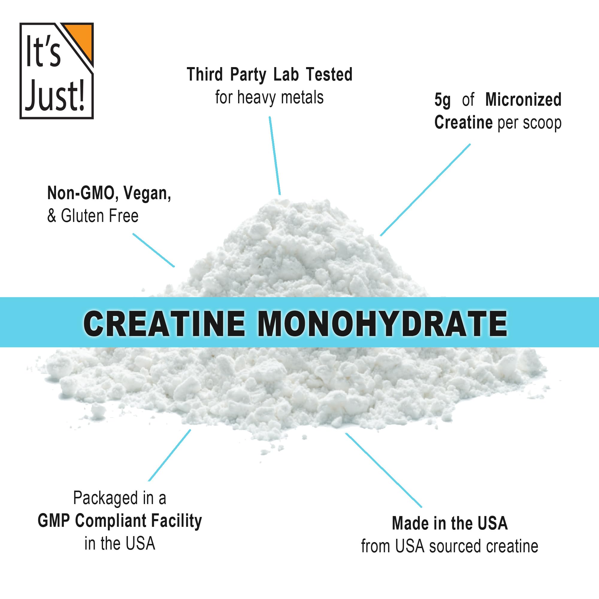 It's Just! powder mixing in glass emphasizing smooth blendability without clumps
