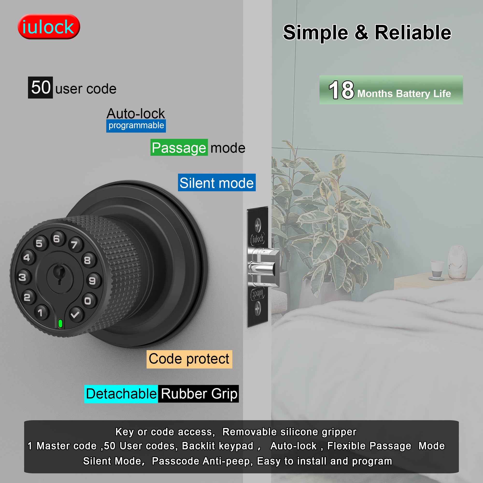 iulock close-up of detachable silicone grip for improved handling