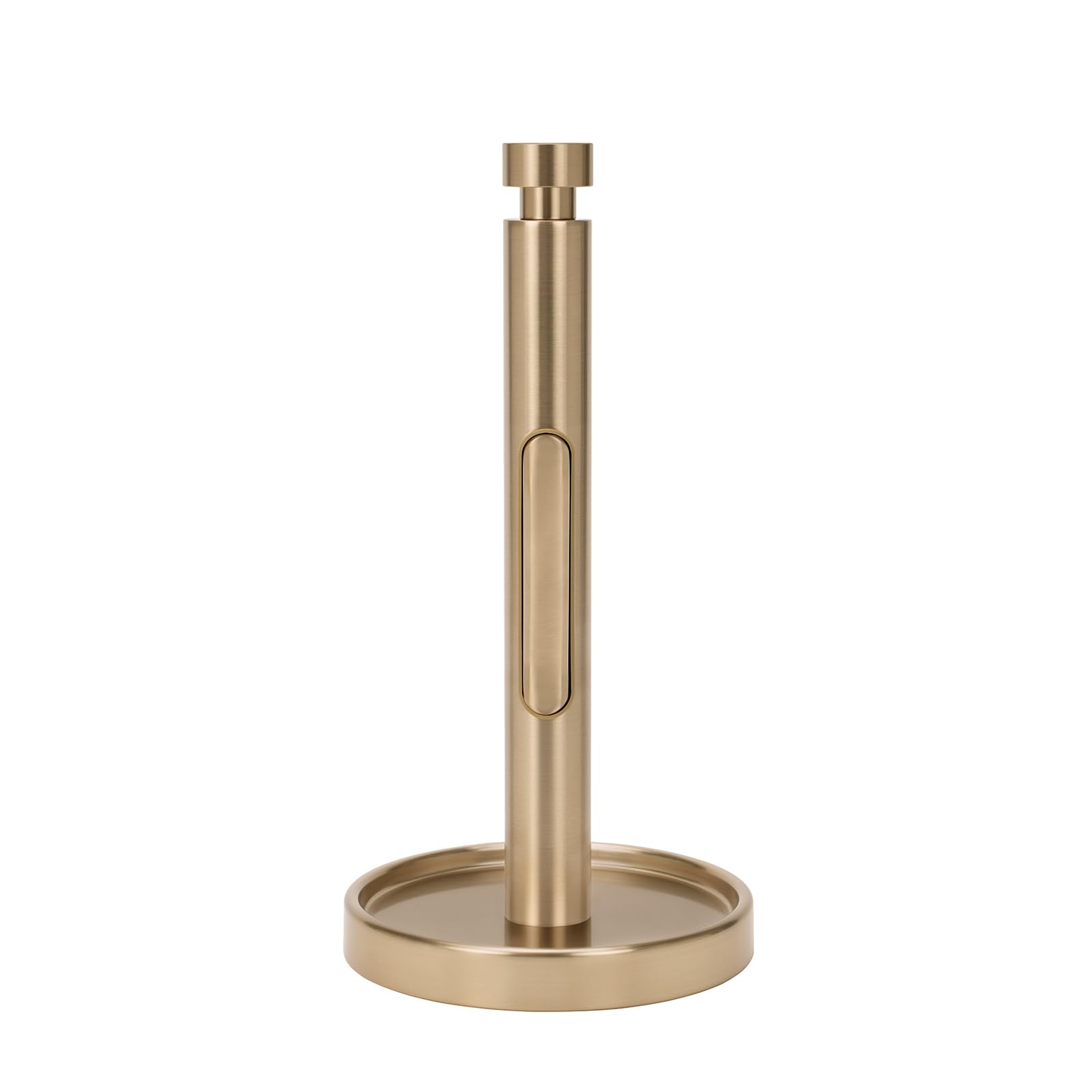 Ivilon front view warm gold holder on countertop showcasing elegant finish and stability