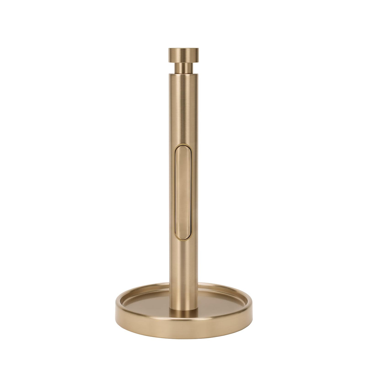 Ivilon front view warm gold holder on countertop showcasing elegant finish and stability