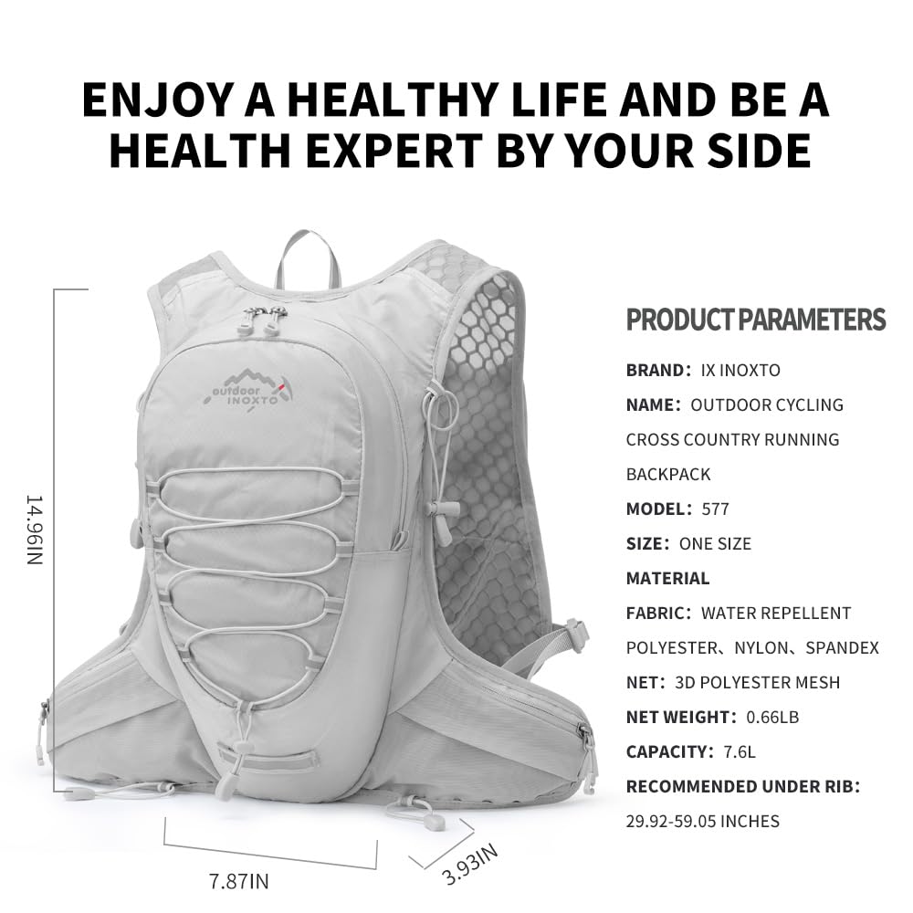 IX INOXTO back ventilation detail with stretch mesh for improved airflow and comfort