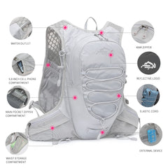 IX INOXTO shoulder pocket holding 250ml bottle for easy access and quick hydration