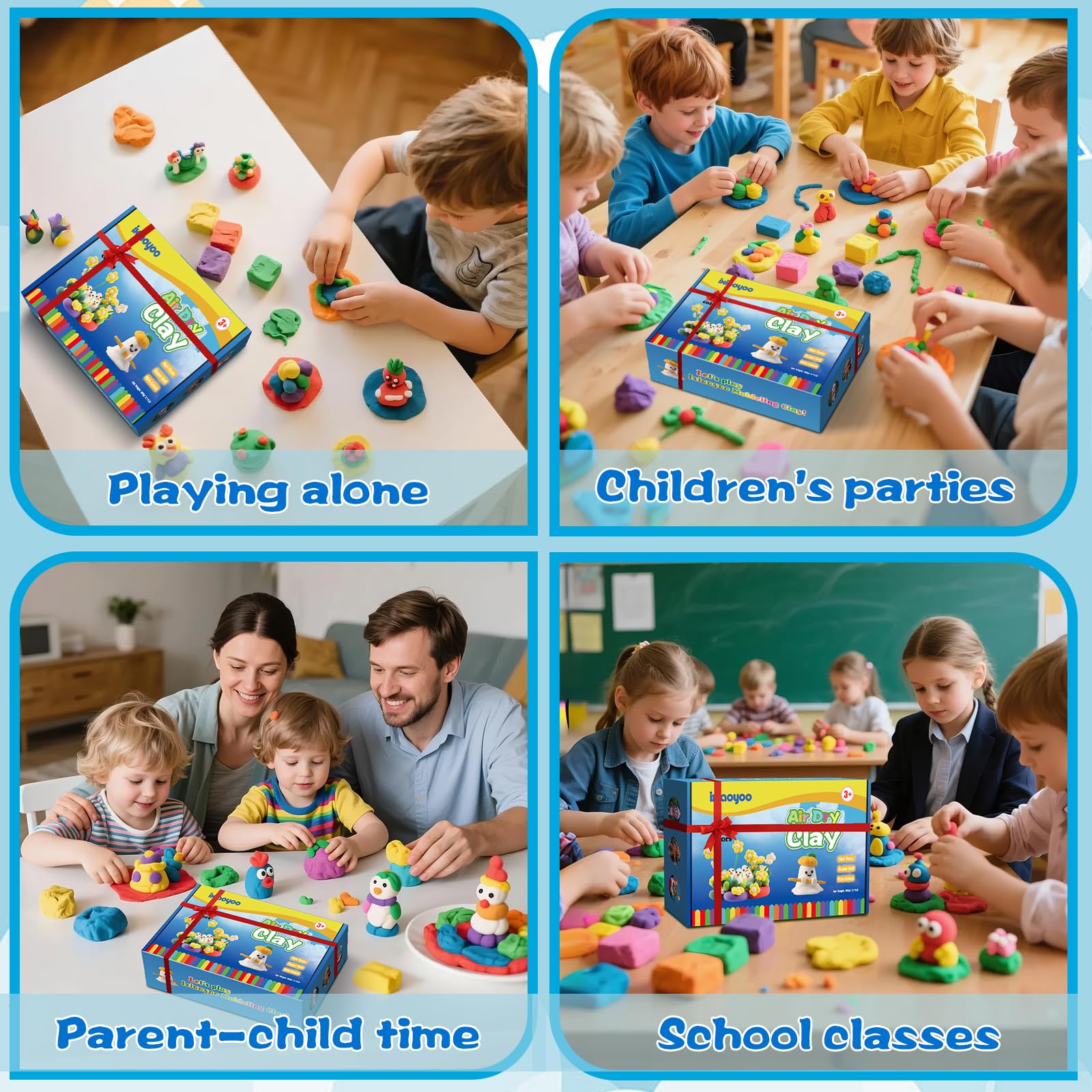 Ixiaoyoo child shaping clay with hands demonstrating fine motor skill development