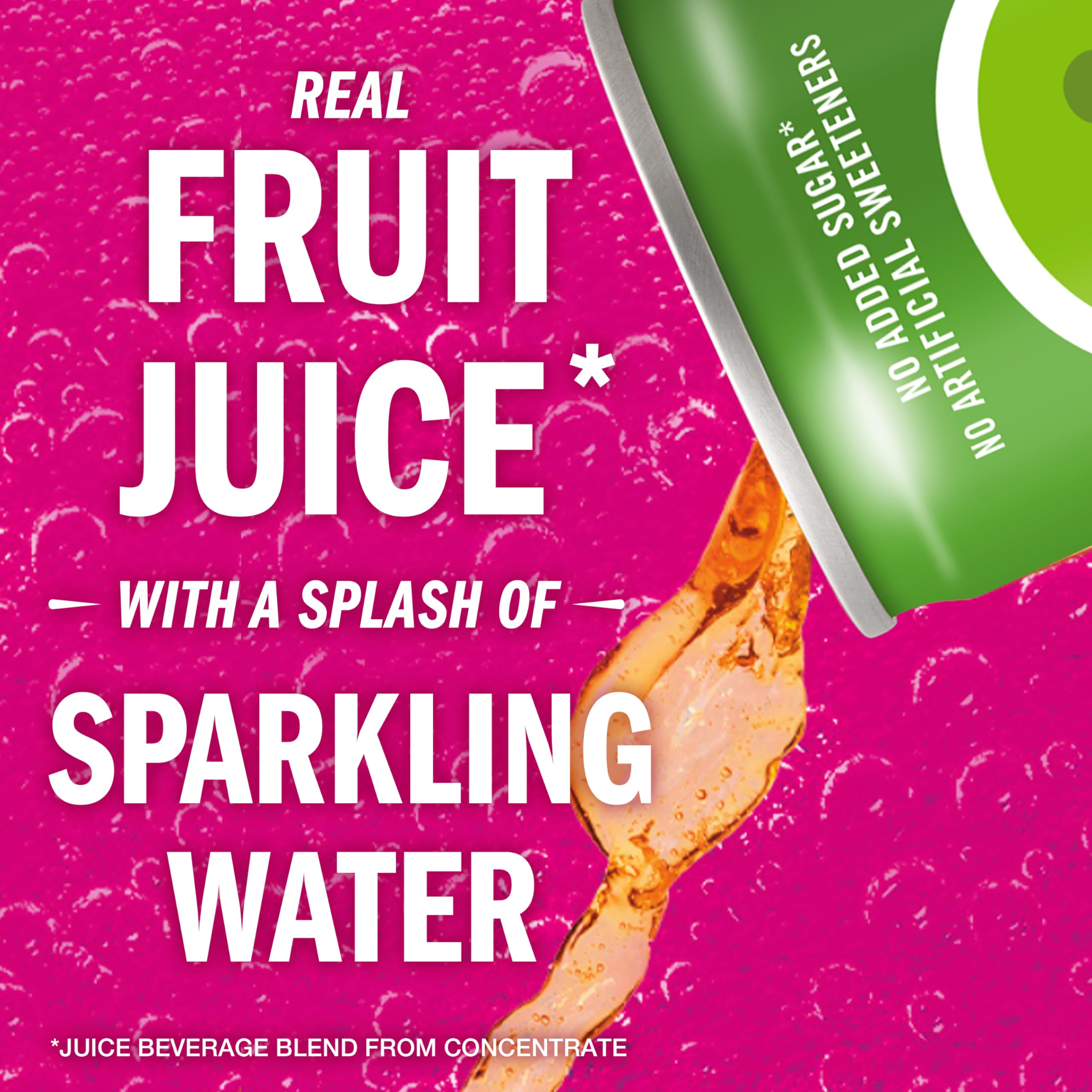 IZZE apple can side label with ingredients visible for transparency
