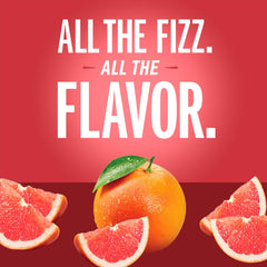 IZZE opened grapefruit can top view showing easy-open convenience