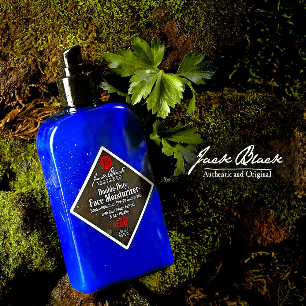 Jack Black application demo on hand illustrating non-greasy benefit