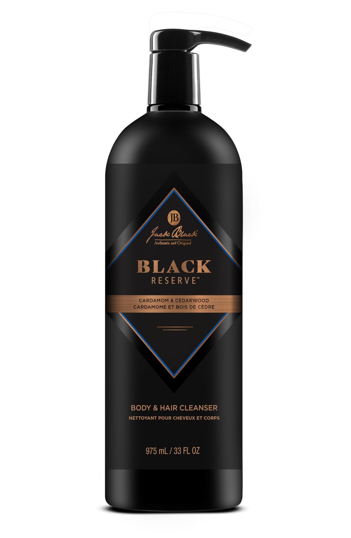 Jack Black front packaging showing bottle and scent for easy identification and premium appeal