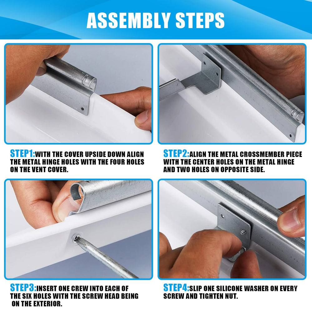 Jack Boss hinge and reinforced center beam close-up for long-lasting support