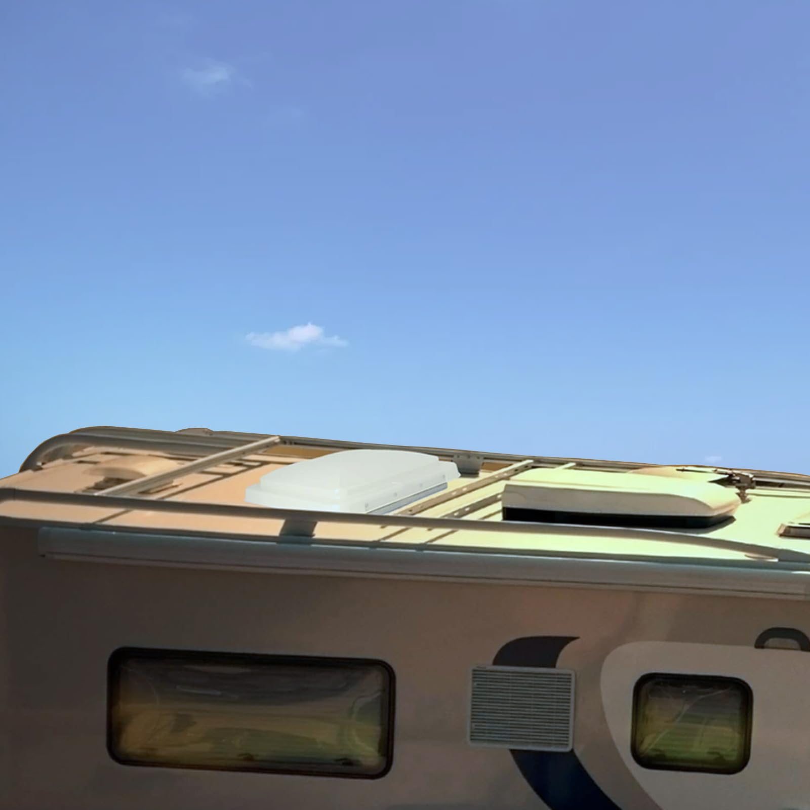 Jack Boss vent open on campsite showing improved airflow and comfort