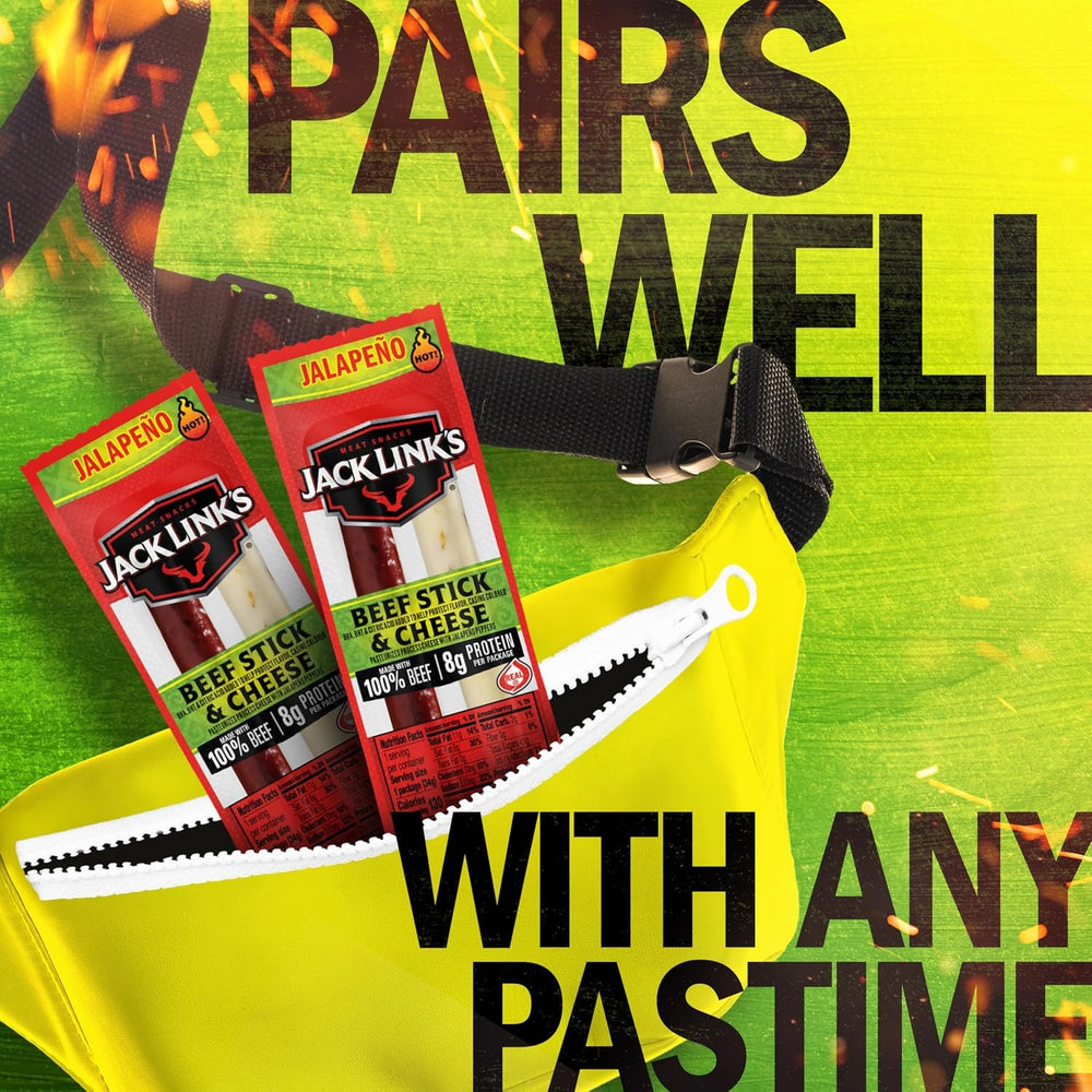 Jack Link's beef and cheese in a lunchbox for easy portable protein