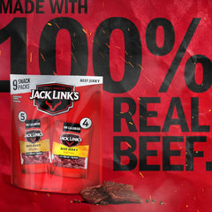 Jack Link's opened single-serve bag demonstrating ready-to-eat convenience