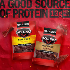 Jack Link's teriyaki jerky glaze detail showing sweet-savory appeal