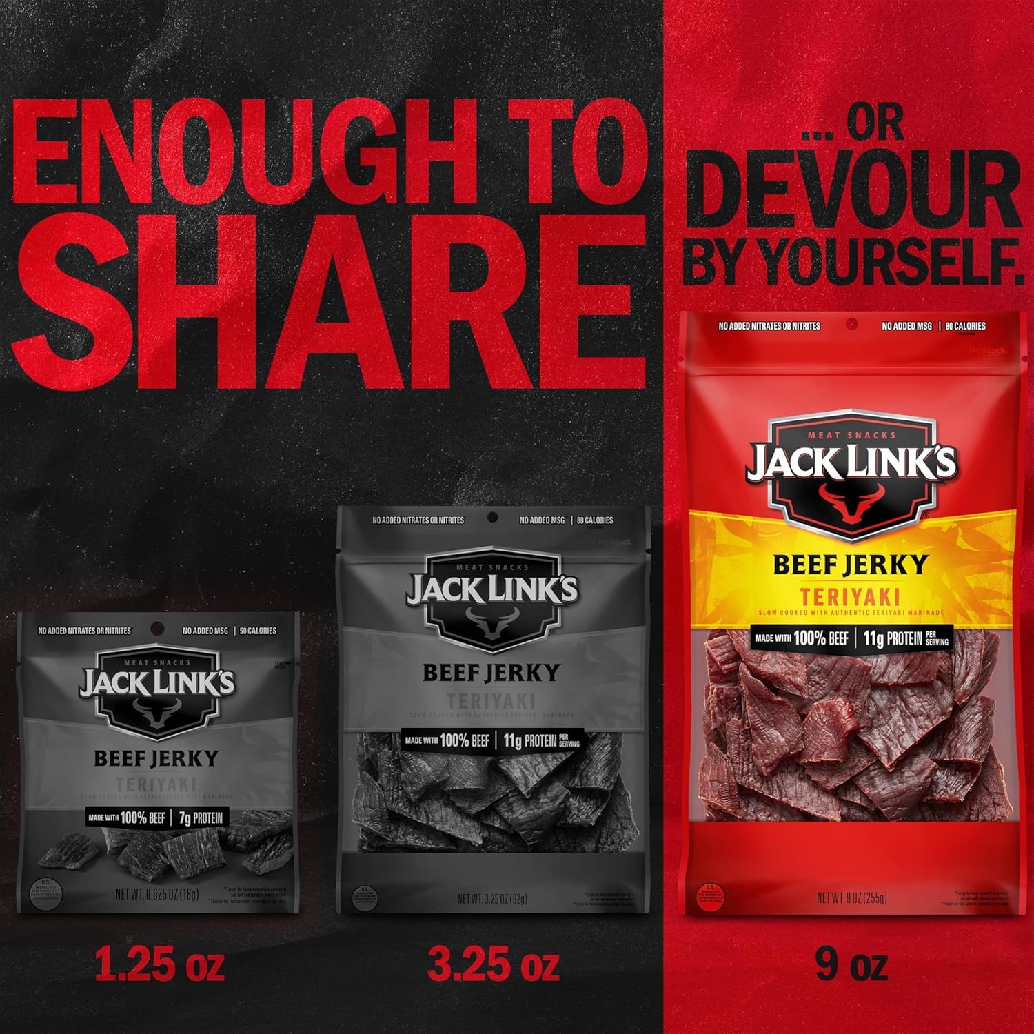 Jack Link's jerky pack on a hiking trail illustrating outdoor-ready energy boost