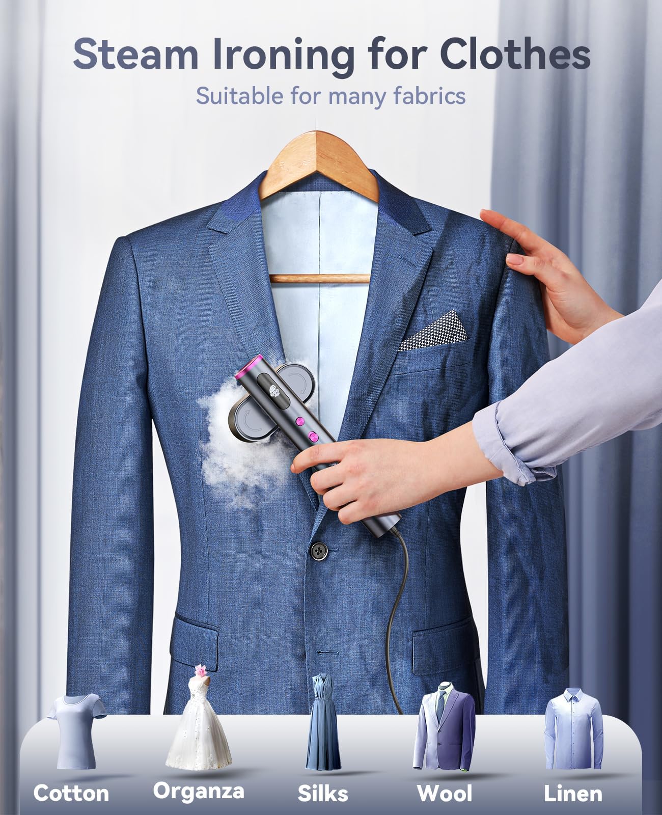 Jack & Rose flat iron pressing a pant crease for sharp professional finish