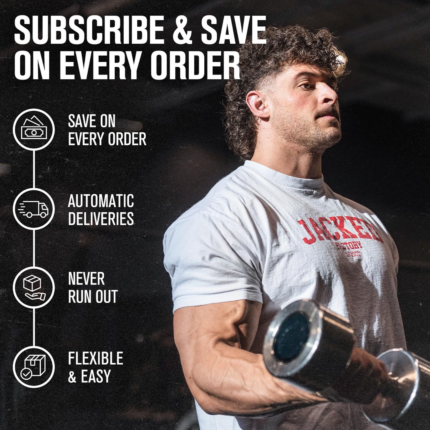 Jacked Factory creatine added to a protein shake showing versatile stacking
