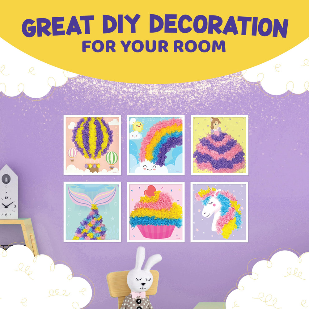 jackinthebox finished artworks displayed in a child’s room