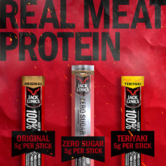 Jack Link's teriyaki stick unwrapped showing savory-sweet appeal
