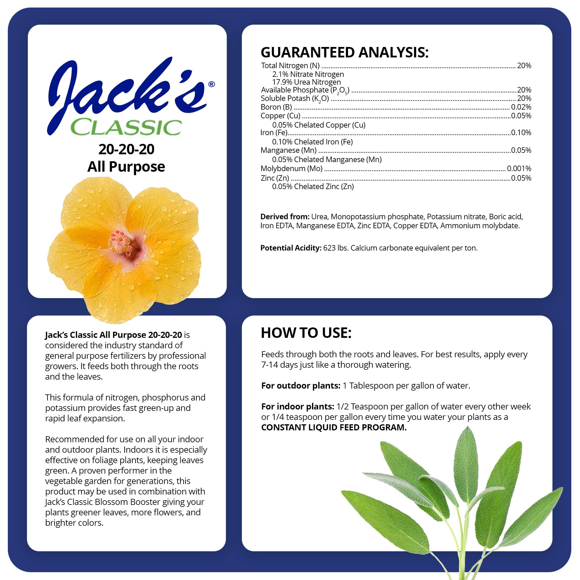Jack's Classic included measuring spoon for accurate mixing and control
