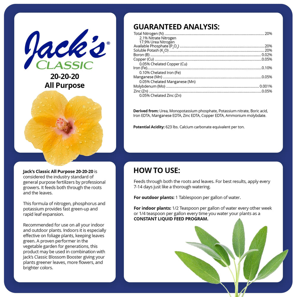 Jack's Classic included measuring spoon for accurate mixing and control