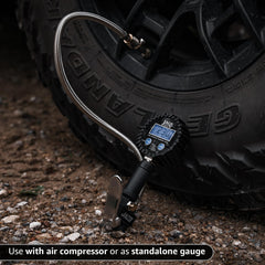 JACO FlowPro steel-braided hose detail demonstrating kink resistance and longevity