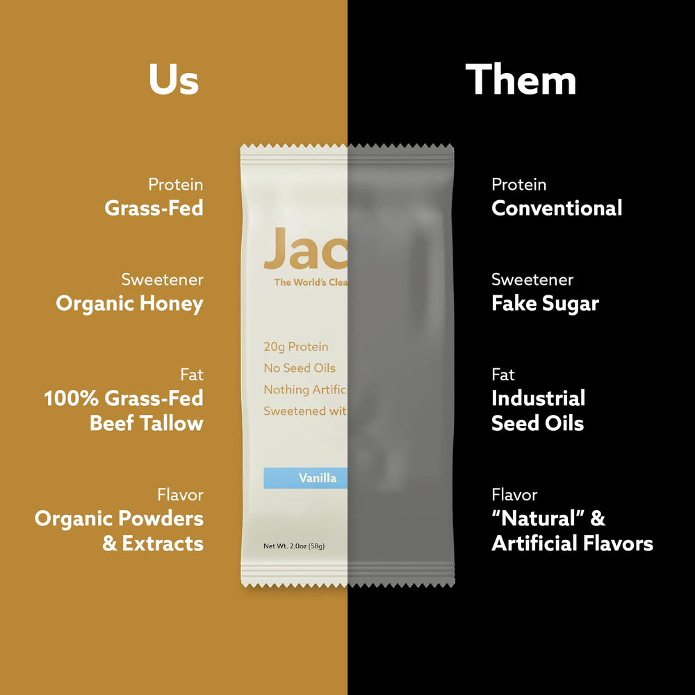 Jacob bar beside phone showing compact size and convenient benefit