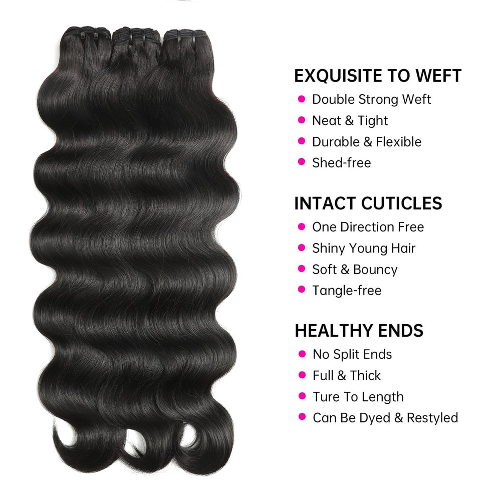 Jaliyah close-up of double machine weft highlighting secure stitching benefit