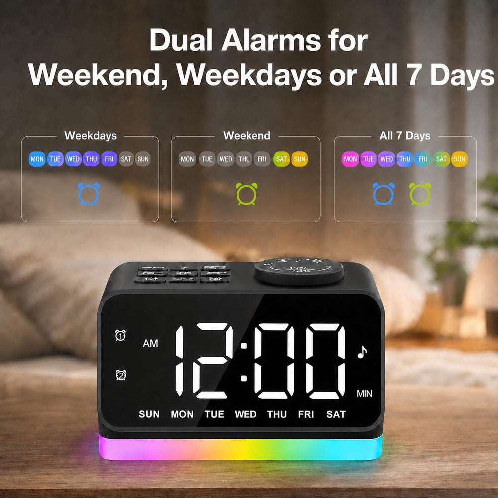 JALL glowing 8-color night light creating a calming bedside ambiance