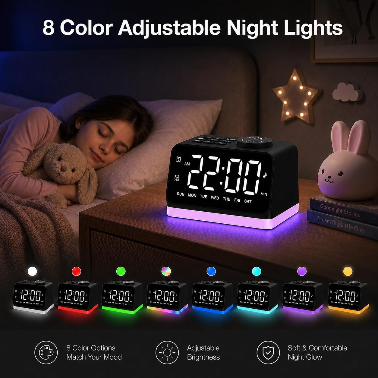 JALL placed on a bedroom nightstand demonstrating practical everyday use