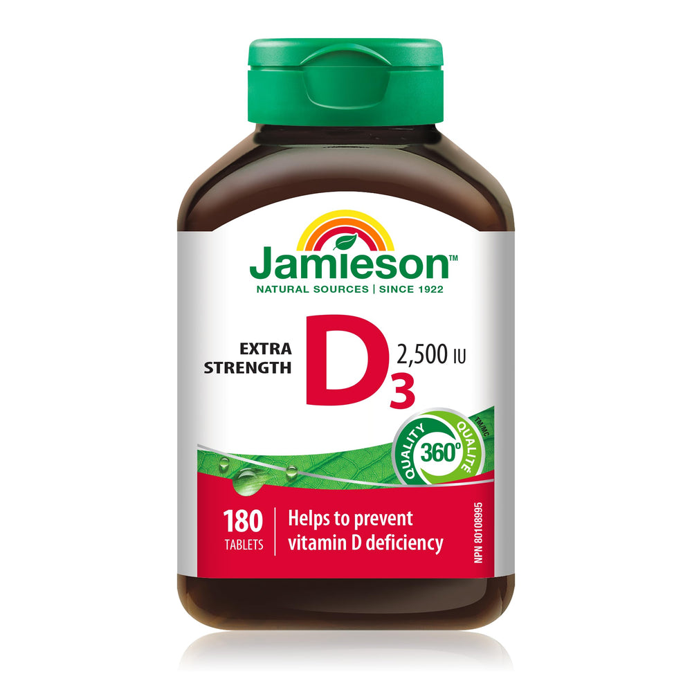 Jamieson bottle front view showing product name and 180 softgels benefit clarity