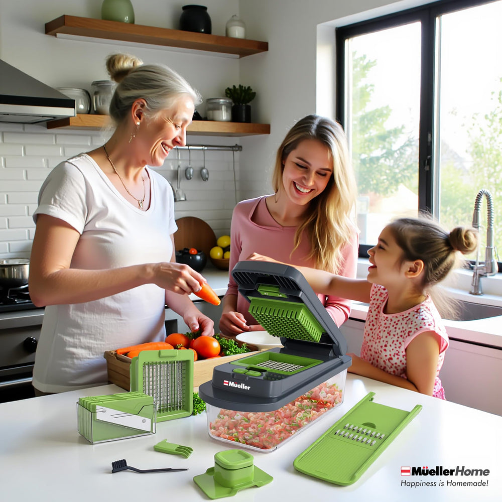 JANSKA MUELLER HOME packaging and labels highlighting included blades and clear setup information benefit