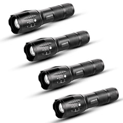 JARDLITE front view of four-pack flashlights showing compact pack and portability benefit