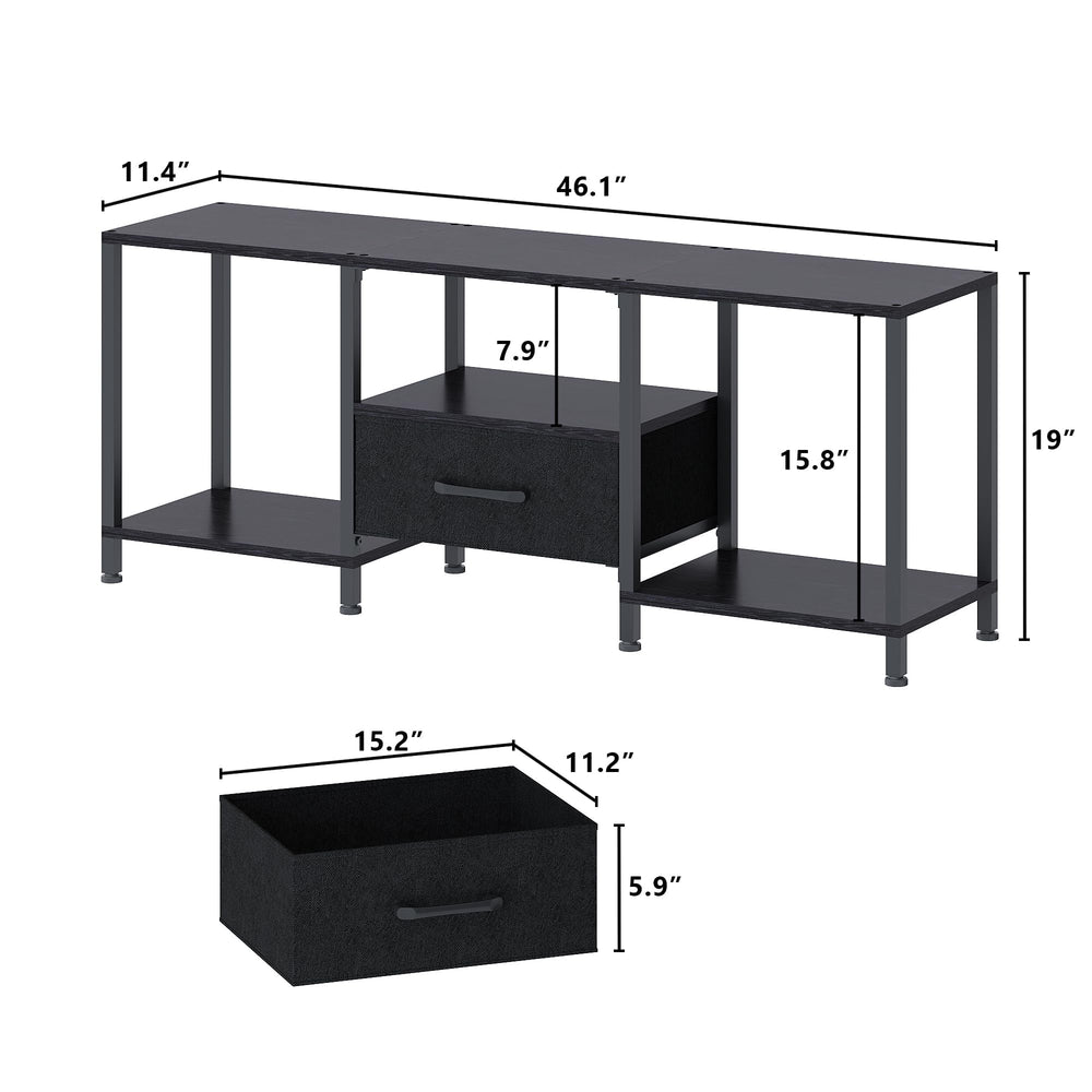 JARHETUN media console in living room demonstrating style and functionality