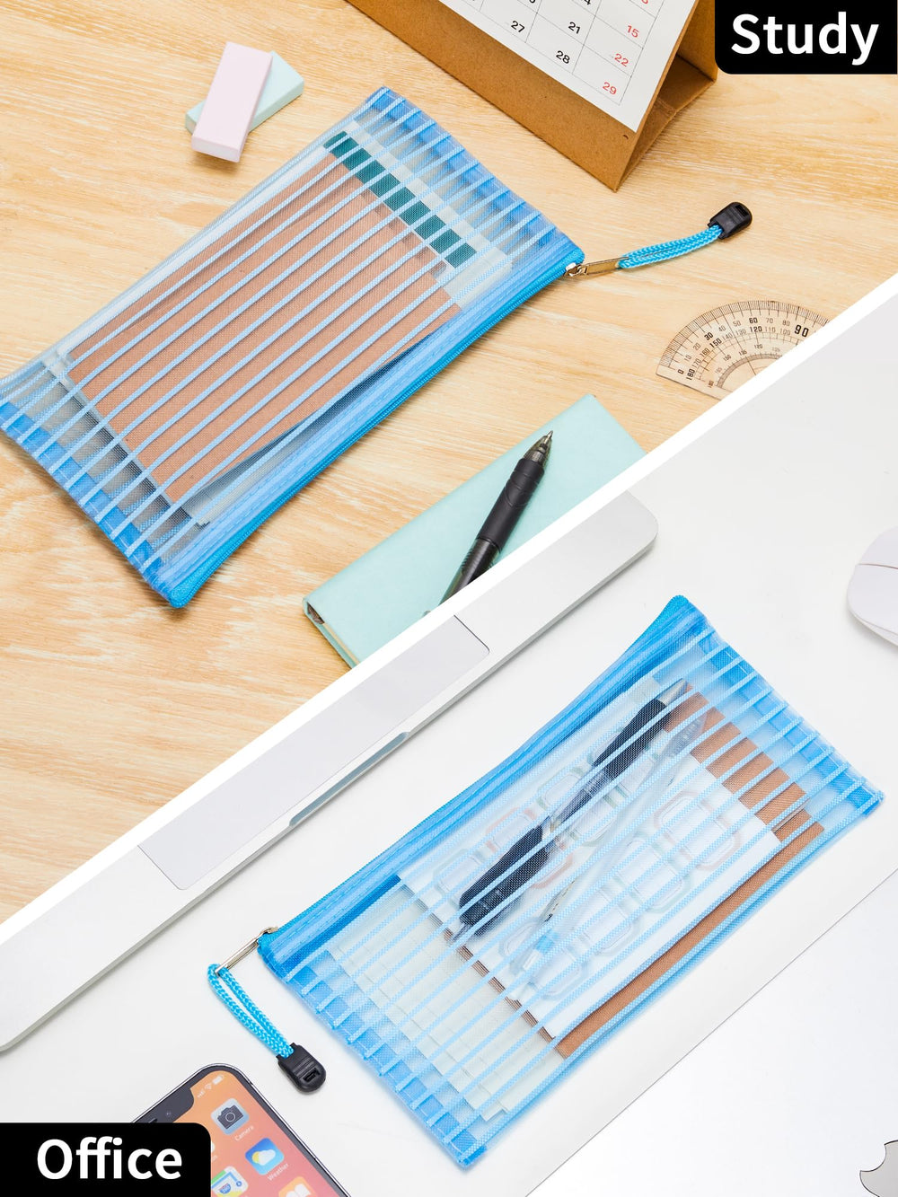 JARLINK size scale hand comparison showing compact travel-friendly dimensions